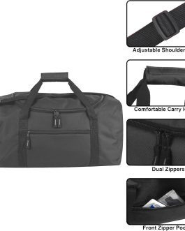 Travel Duffel Bag, 20 Inch 40 Liter Weekender Overnight Carry-on Shoulder Tote
