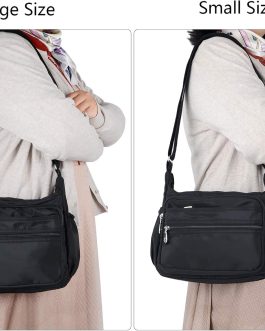 Crossbody Bag for Women, Lightweight Multi-Pockets Handbag, Casual Waterproof Shoulder Bag