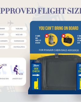 Cabin Bags 40x30x20, Underseat Travel Backpack Carry on Hand Luggage for Airplanes, Multiple Pockets Comfort Rucksack for Men and Women