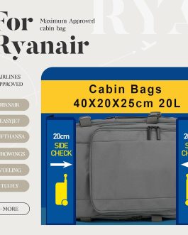 for Ryanair Cabin Bags 40x30x20 Underseat Carry-ons, Water-Resistant Travel Backpack Cabin Size, Hand Luggage Bag for Airplane with Anti-Theft Pocket